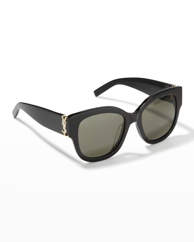 YSL Oversized Acetate Cat-Eye Sunglasses